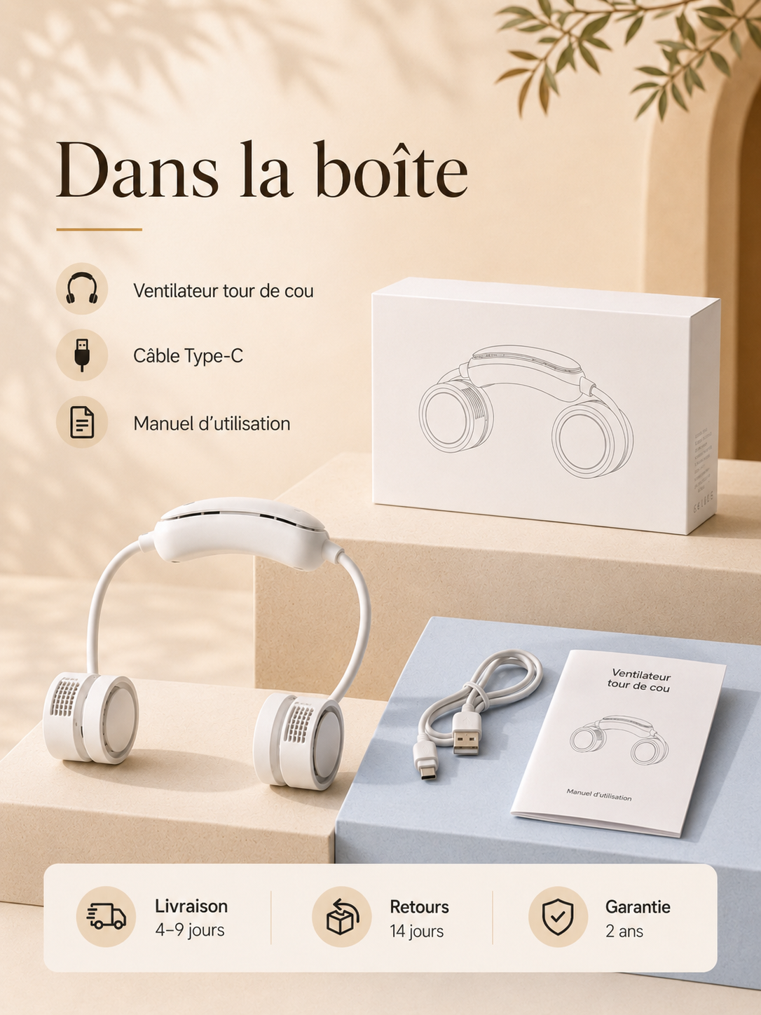 COOLORA AIR ONE pliable avec son emballage